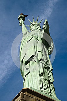 The Statue of Liberty is a colossal copper statue designed by Auguste Bartholdi a French sculptor was built by Gustave Eiffel