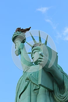 The Statue of Liberty is a colossal copper statue designed by Auguste Bartholdi a French sculptor was built by Gustave Eiffel