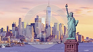 Statue of Liberty, famous landmark of New York, United States of America