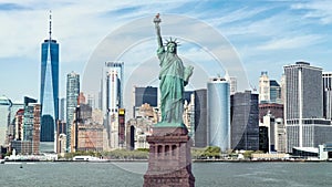 Statue of Liberty, famous landmark of New York, United States of America