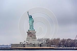 Statue of Liberty from the ferry boat, New York City
