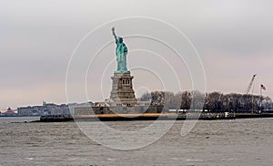 Statue of Liberty from the ferry boat, New York City