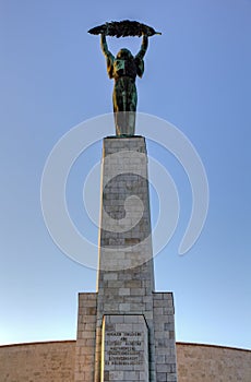 Statue of Liberty, Gellert hill, Budapest, Hungary