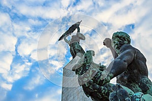 : Statue of Liberty, Gellert hill, Budapest, Hungary