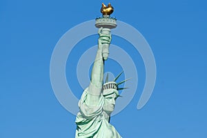 Statue of Liberty Head and Torch Profile