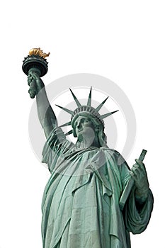 Statue of Liberty Isolated on White