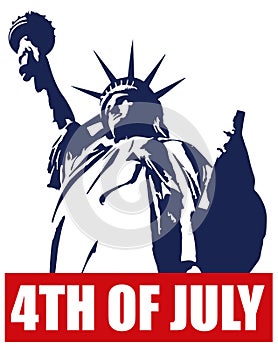 Statue of liberty. July 4