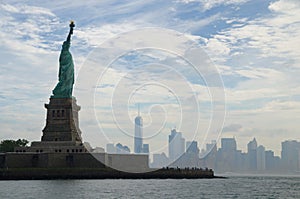Statue of Liberty and Manhattan, New York City