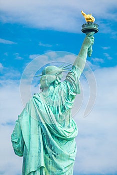 Statue of Liberty National Monument. Auguste Bartholdi. Manhattan. New York. USA.