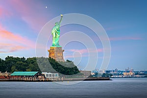 Statue of Liberty in New York Harbor photo