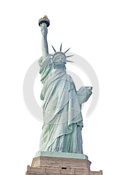 Statue of liberty in new york isolated