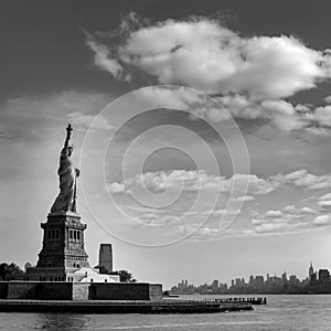 Statue of Liberty New York and Manhattan USA