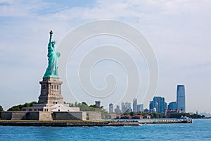 Statue of Liberty New York and Manhattan USA