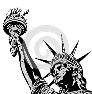 Statue of liberty, NY, vector image