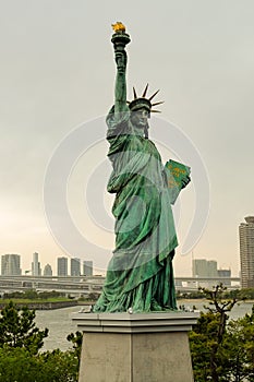 Statue of Liberty in Odaiba area, Tokyo, Japan