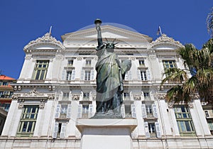 Nice, France: Statue of Liberty at Opera photo