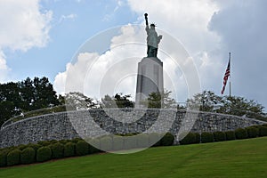 Statue of Liberty replica at Liberty Park in Vestavia Hills in Alabama