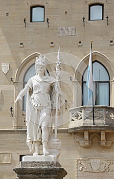 Statue of Liberty in San Marino Country and the seat of Governme