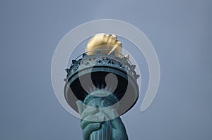 Statue of Liberty torch close up