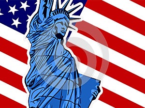 Statue of Liberty. Vector image