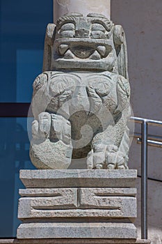 Statue of Lion in Mongolia