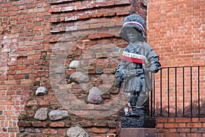 Statue of the Little Insurgent in Warsaw