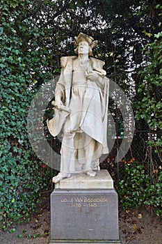 Statue of Lodewijk van Bodeghem (circa XIX c.), Brussels, Belgium