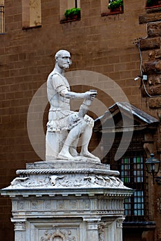 Statue Lodovico de Medici piazza San Lorenzo, Florence, Italy