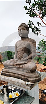 The Statue of Lord Buddha - Kooragala Ancient Bhuddhist Temple