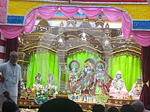 Statue of Lord Krishna at ISKCON Temple Siliguri