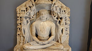 Statue of lord Mahavira- worshipped by the Jain people.