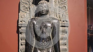 Statue of lord Mahavira- worshipped by the people of Jain religion.