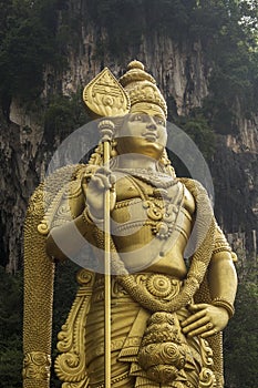 Statue of Lord Murugan, outside the Batu caves, Kuala Lumpur