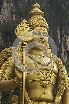 Statue of Lord Murugan, outside the Batu caves, Kuala Lumpur