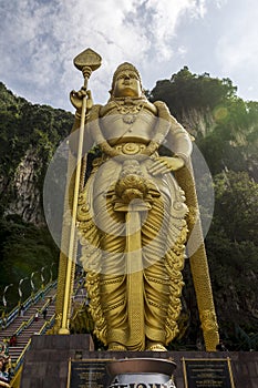 Statue of Lord Murugan, outside the Batu caves, Kuala Lumpur