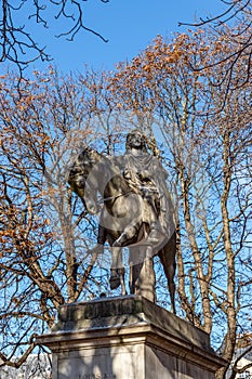 Statue of Louis XIII - Place des Vosges, Paris, France