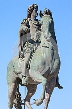 Statue of Louis XIV in Lyon city