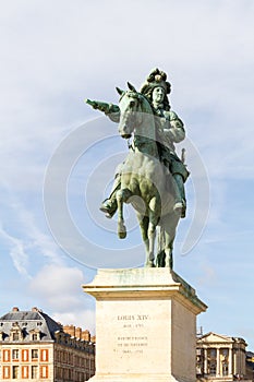 Statue of Louis XIV in Versailles France