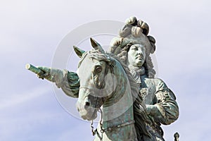 Statue of Louis XIV in Versailles France photo
