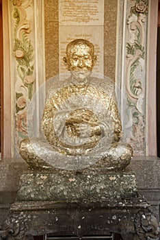 Statue of Luang Phor To Phrom-Ma-Rung-Sri a Noble monk and important famous in Thailand