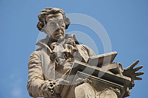 Statue of Luigi Galvani, Bologna, Italy photo