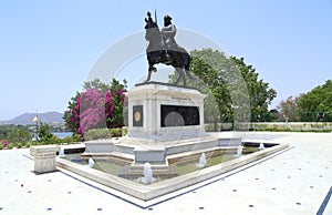 Statue of Maharana Pratap and Chetak Horse photo