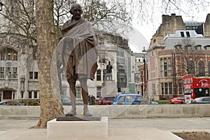 Statue Mahatma Gandhi Parliament Square London