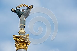 Statue on the Maidan in the center of Kiev