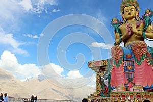 Statue of Maitreya Buddha near Diskit Monastery