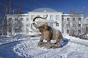 Statue of Mammoth in Yakutsk