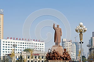 The statue of Mao Zedong