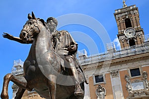 Statue Marco Aurelio in Rome, Italy