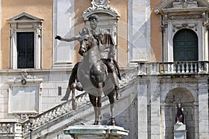 Statue Marco Aurelio in Rome, Italy