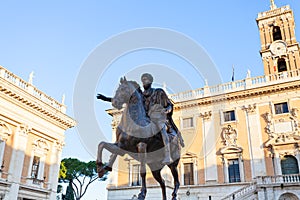 Statue of Marcus Aurelius on Piazza Campidoglio